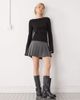 Weekday Weekday Annie super soft long sleeve boat neck top in black - 2