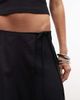 Weekday Weekday asymmetric draping midi wrap skirt in black - 3
