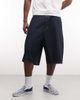 Weekday Weekday baggy long denim shorts in dark blue - 2