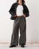 Weekday Weekday balloon track pants in dark gray - 1