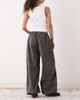 Weekday Weekday balloon track pants in dark gray - 2