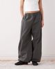 Weekday Weekday balloon track pants in dark gray - 3