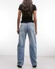 Weekday Weekday barrel leg jeans in light blue wash - 3