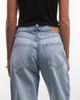 Weekday Weekday barrel leg jeans in light blue wash - 4