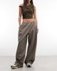 Weekday Weekday barrel parachute pants in mid gray - 2