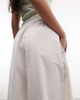 Weekday Weekday barrel parachute pants in off-white - 4