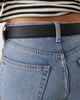 Weekday Weekday belt with square silver buckle in black - 3