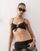 Weekday Weekday bikini top with keyhole detail in black - 1