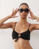 Weekday Weekday bikini top with keyhole detail in black - 3