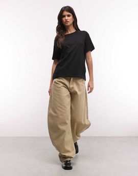 Weekday Weekday boxy fit oversized t-shirt in black