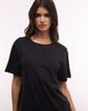 Weekday Weekday boxy fit oversized t-shirt in black - 4