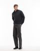 Weekday Weekday boxy polo knit sweater in navy - 2