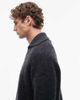 Weekday Weekday boxy polo knit sweater in navy - 4