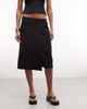 Weekday Weekday buckle midi skirt in black - part of a set - 2