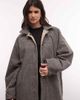 Weekday Weekday car coat in beige with reversible dogtooth lining-Neutral - 4