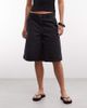 Weekday Weekday carpenter shorts in washed black - 2