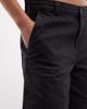 Weekday Weekday carpenter shorts in washed black - 3