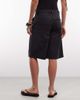 Weekday Weekday carpenter shorts in washed black - 4
