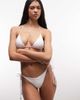 Weekday Weekday charm tie side bikini bottom in off white - part of a set - 1