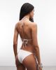 Weekday Weekday charm tie side bikini bottom in off white - part of a set - 4