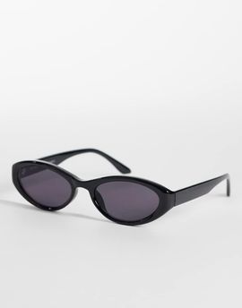 Weekday Weekday chunky oval sunglasses in black
