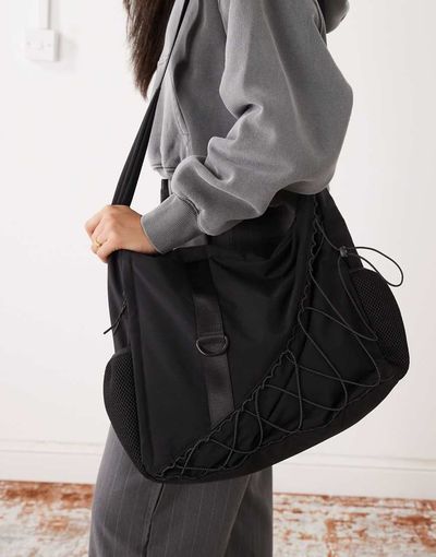 Weekday Weekday crossbody gym bag in black
