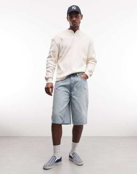 Weekday Weekday denim jorts in light blue