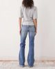 Weekday Weekday distressed bootcut flared jeans in mid blue - 2