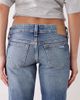 Weekday Weekday distressed bootcut flared jeans in mid blue - 4