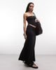 Weekday Weekday drapey maxi skirt in black - 1