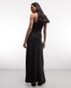 Weekday Weekday drapey maxi skirt in black - 3