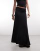 Weekday Weekday drapey maxi skirt in black - 4