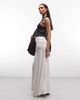 Weekday Weekday drapey maxi skirt in off-white - 1