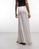 Weekday Weekday drapey maxi skirt in off-white - 2