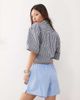 Weekday Weekday elastic waist shorts in blue - 3