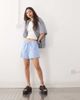 Weekday Weekday elastic waist shorts in blue - 4