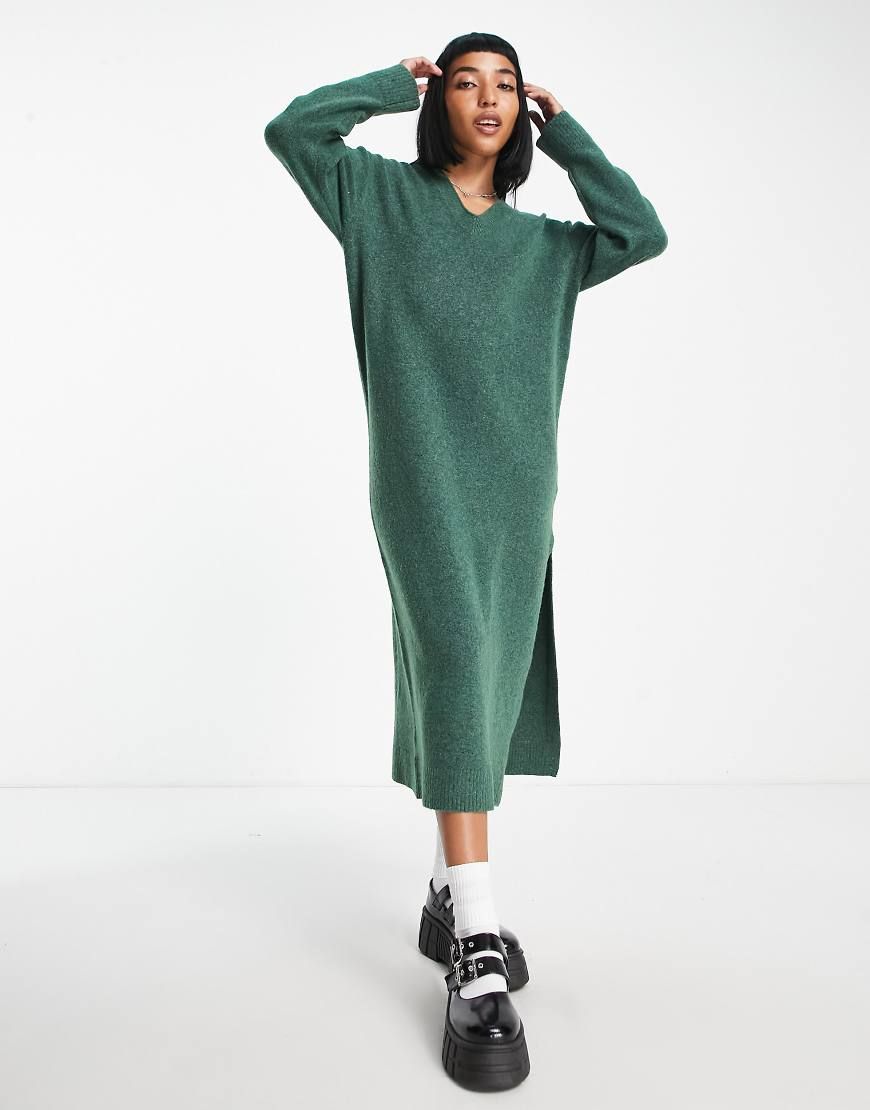 weekday knit dress look-kaeli-elasticated-palazzo-pant-rina-blue