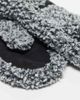 Weekday Weekday faux shearling mittens in gray melange - 3