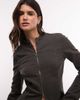Weekday Weekday fitted zip through jacket in dark gray - 1