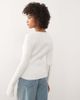 Weekday Weekday fitted zip up cardigan with sleeve zip detailing in off white - 3