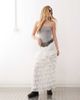 Weekday Weekday frill hem maxi skirt in white - 1