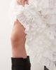 Weekday Weekday frill hem maxi skirt in white - 2