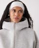 Weekday Weekday funnel neck zip up scub-style hoodie in gray melange - 3