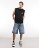 Weekday Weekday Galaxy loose fit baggy denim shorts in blue wash - 1