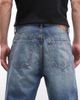 Weekday Weekday Galaxy loose fit baggy denim shorts in blue wash - 4