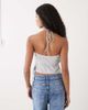 Weekday Weekday halter neck wrap top in heather gray - 3