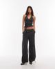 Weekday Weekday halter neck wrap top in off black - 2