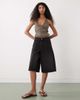 Weekday Weekday halter wrap top in mole-Brown - 2