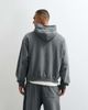 Weekday Weekday heavyweight jersey oversized hoodie in washed gray - part of a set - 3