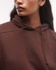 Weekday Weekday hoodie in dark brown - 2
